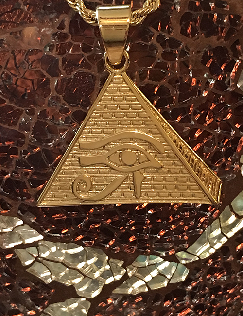 Eye of Ra on Gold Pyramid