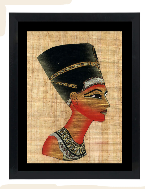 Nefertiti Papyrus Painting