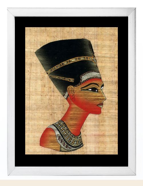 Nefertiti Papyrus Painting